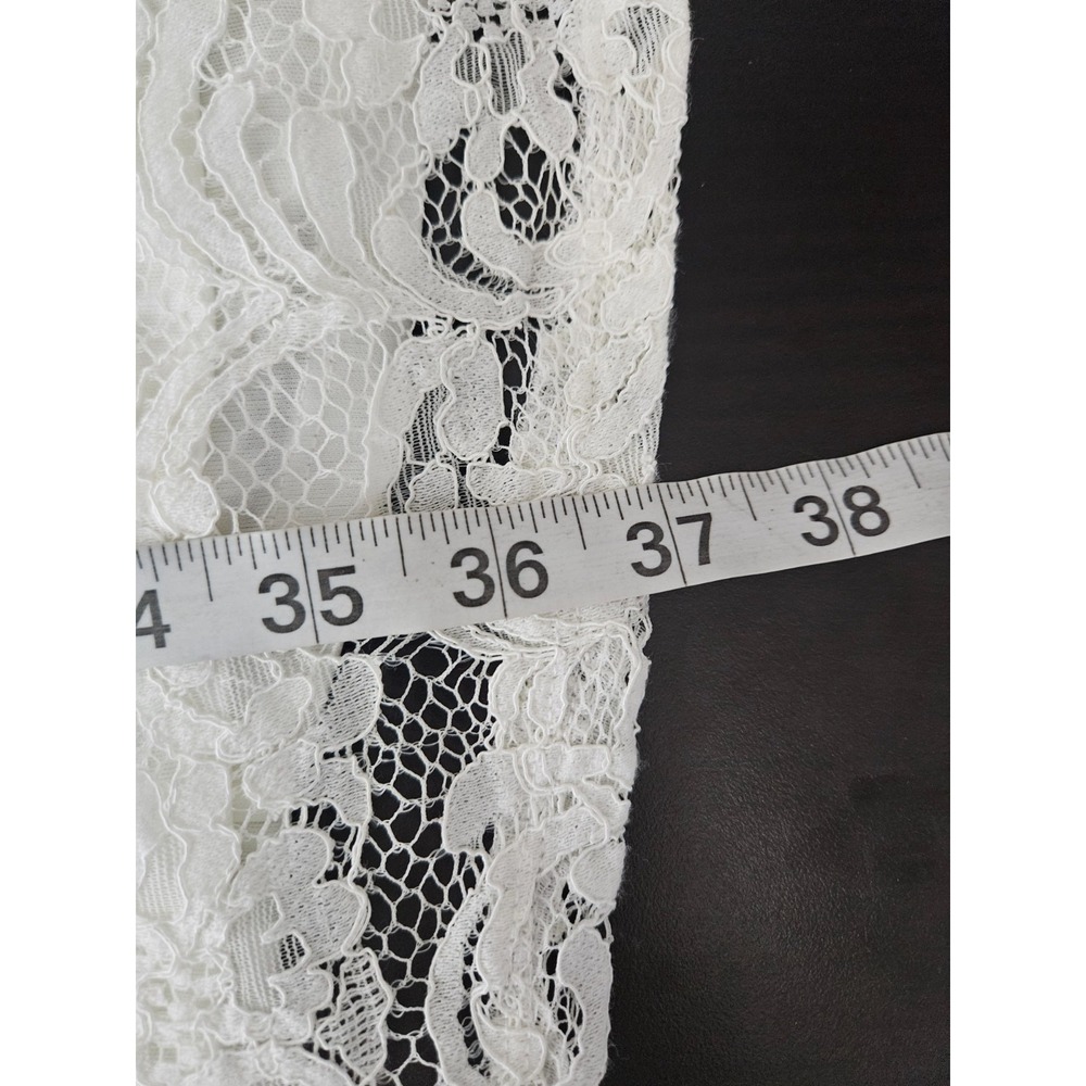 Torrid Lace Dress Plus Size 0 Boho Cottagecore Romantic Ivory Flowy - Picture 11 of 11